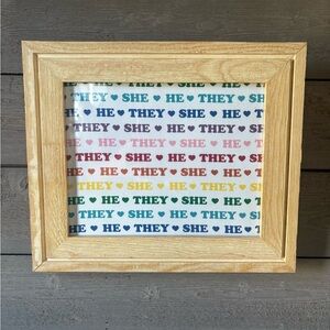 Framed Pronoun Art